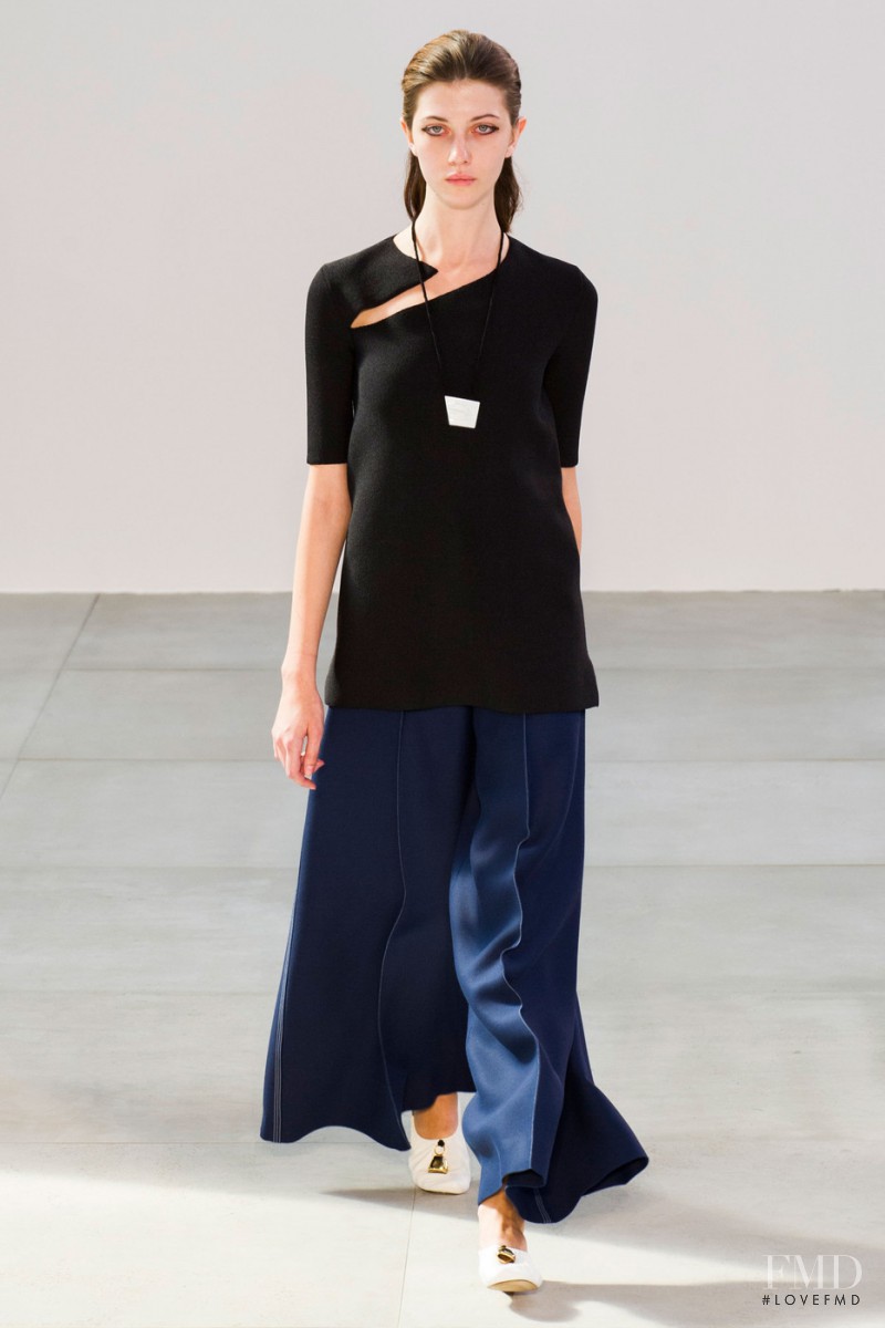 Anastasiia Gorshenina featured in  the Celine fashion show for Spring/Summer 2015