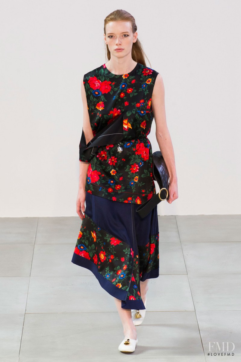 Julia Hafstrom featured in  the Celine fashion show for Spring/Summer 2015