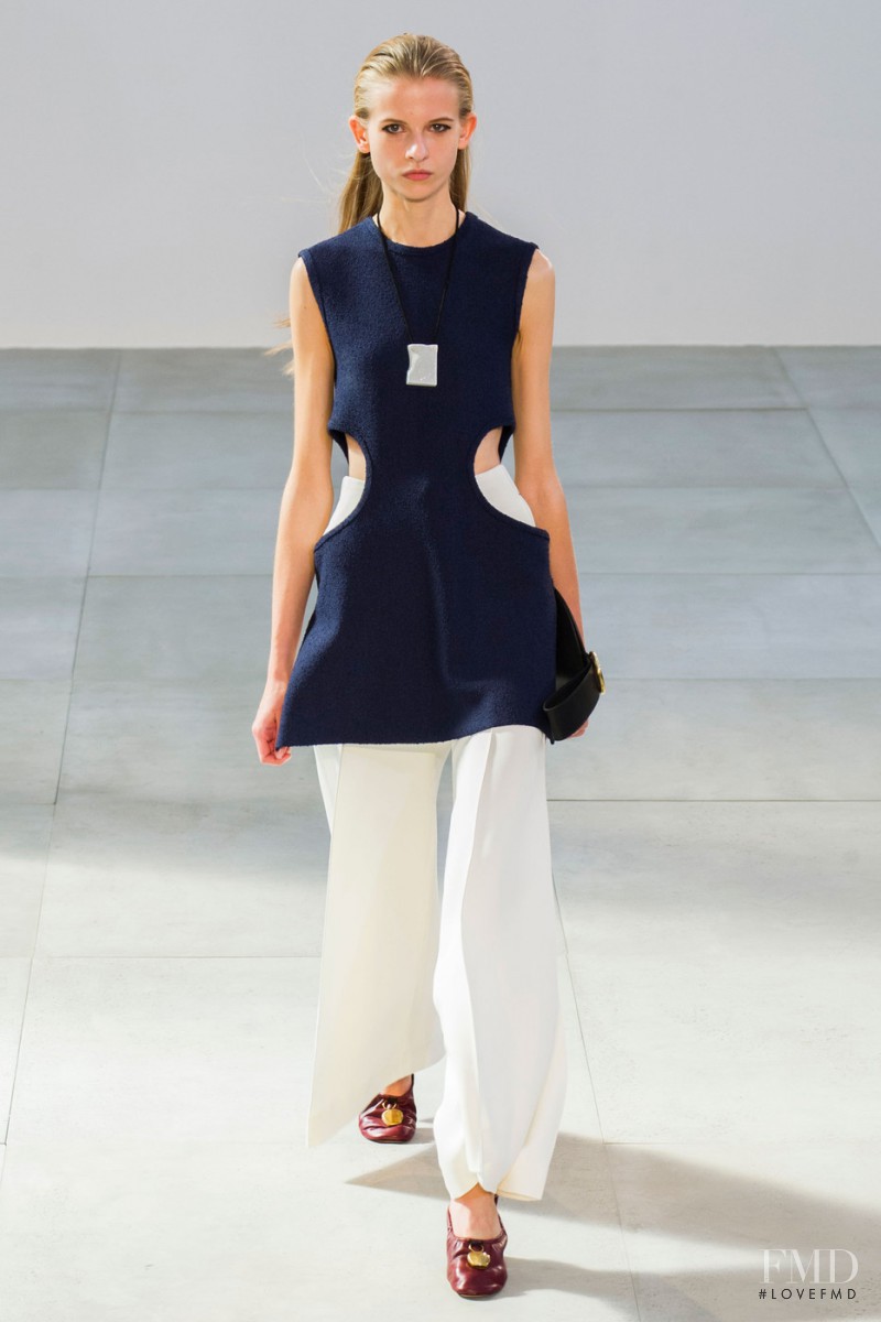 Ola Munik featured in  the Celine fashion show for Spring/Summer 2015
