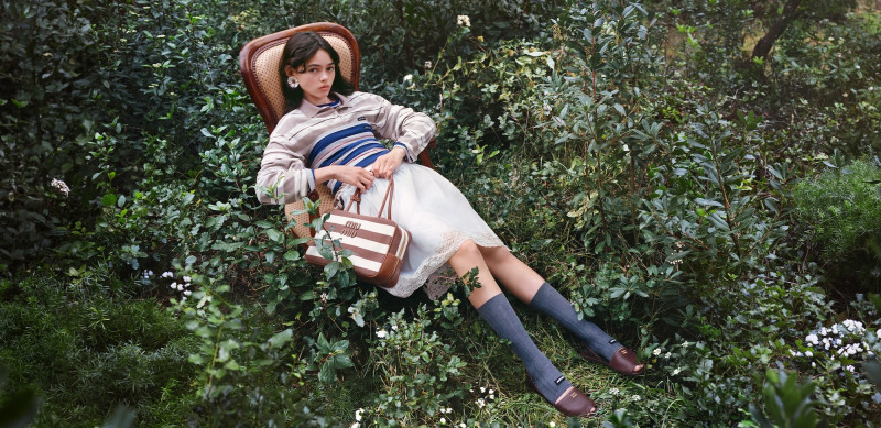 Miu Miu Miu Miu 2025 L’Ete Collection advertisement for Summer 2025