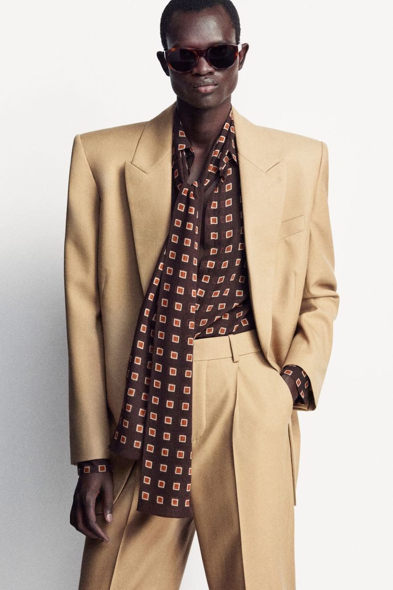 Chubath Kutien featured in  the Saint Laurent advertisement for Spring/Summer 2025