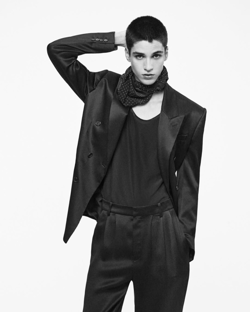 Martin Catalano featured in  the Saint Laurent advertisement for Spring/Summer 2025