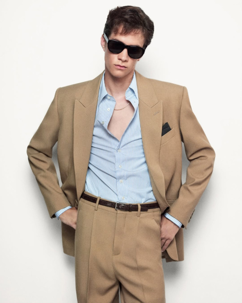 Marcelo Mendez featured in  the Saint Laurent advertisement for Spring/Summer 2025