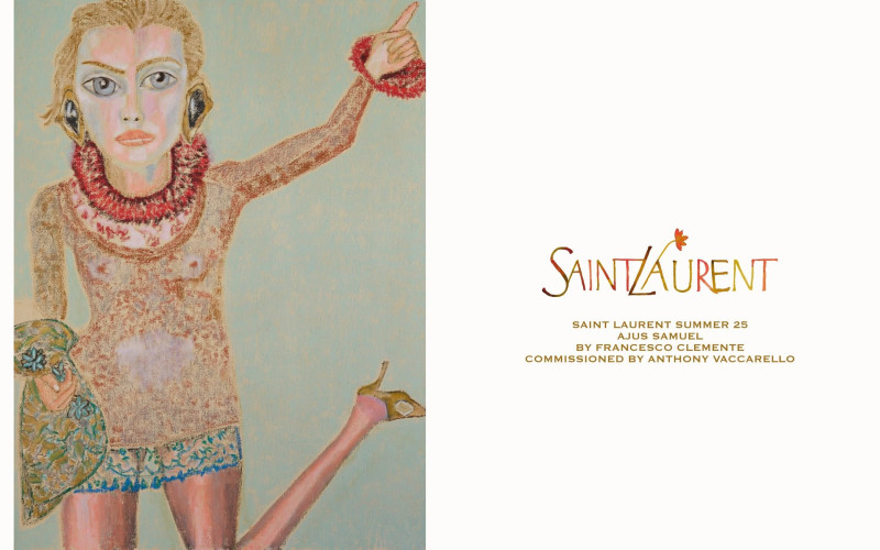 Saint Laurent advertisement for Spring/Summer 2025