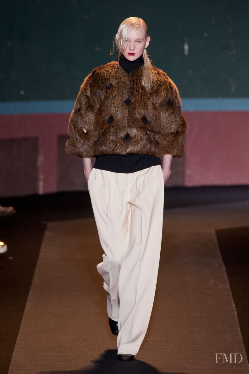Nastya Sten featured in  the Cedric Charlier fashion show for Autumn/Winter 2014