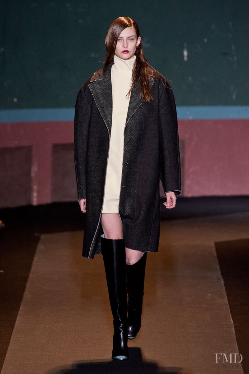Auguste Abeliunaite featured in  the Cedric Charlier fashion show for Autumn/Winter 2014