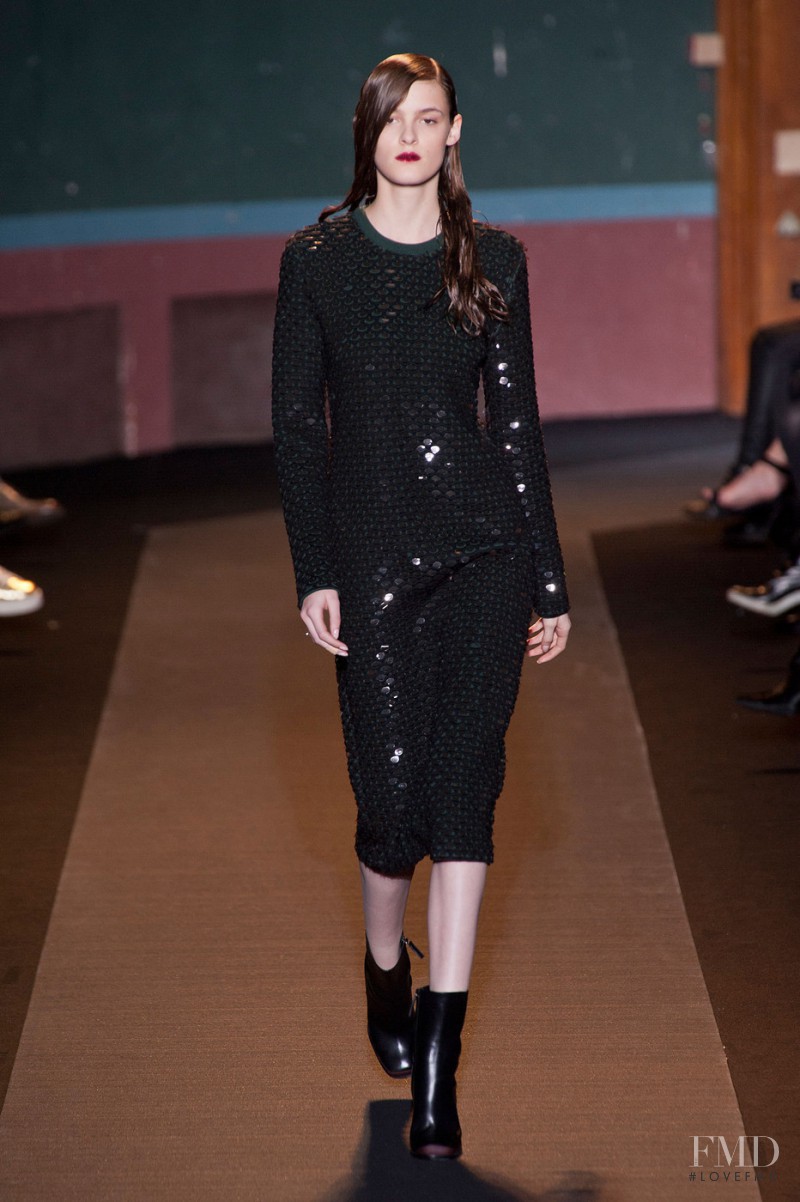 Kremi Otashliyska featured in  the Cedric Charlier fashion show for Autumn/Winter 2014