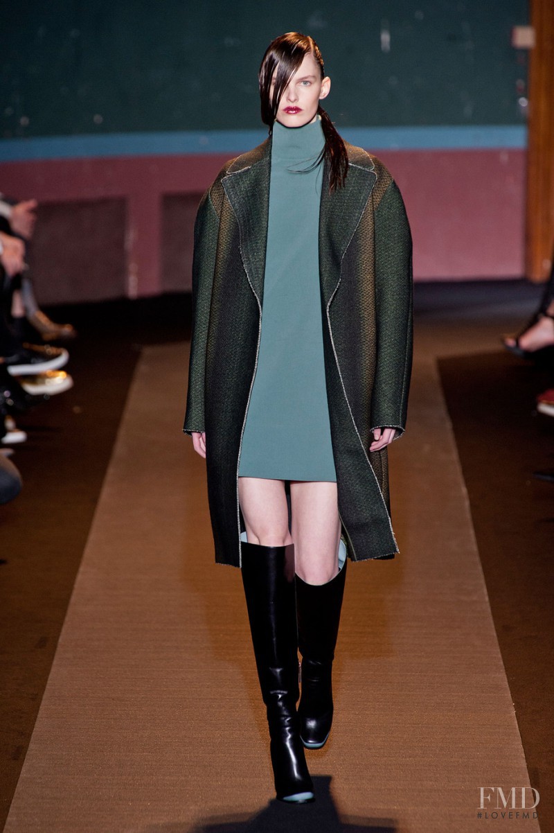 Lisa Verberght featured in  the Cedric Charlier fashion show for Autumn/Winter 2014