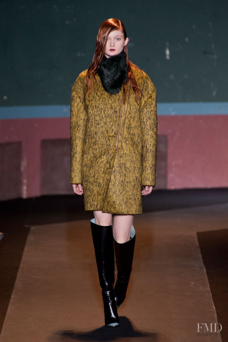 Sophie Touchet featured in  the Cedric Charlier fashion show for Autumn/Winter 2014