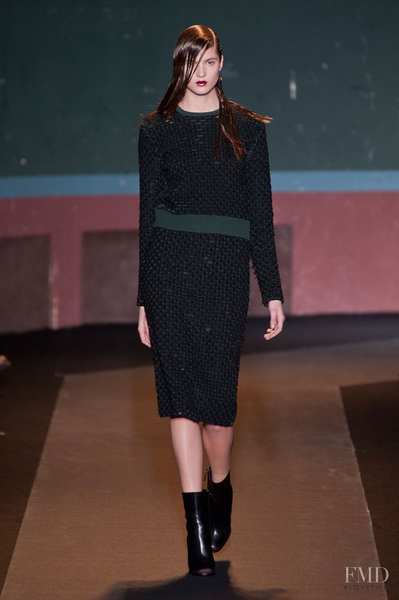 Estee Rammant featured in  the Cedric Charlier fashion show for Autumn/Winter 2014