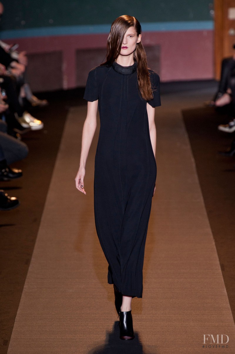 Marie Piovesan featured in  the Cedric Charlier fashion show for Autumn/Winter 2014
