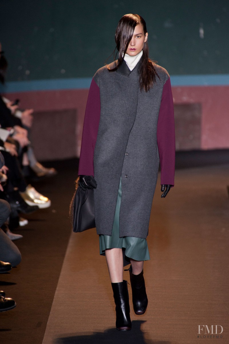 Mijo Mihaljcic featured in  the Cedric Charlier fashion show for Autumn/Winter 2014