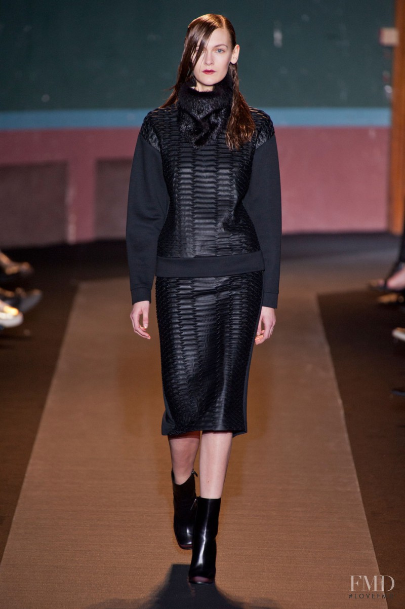 Fia Ljungstrom featured in  the Cedric Charlier fashion show for Autumn/Winter 2014
