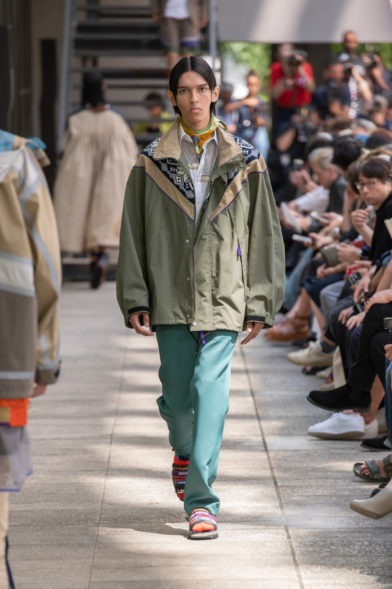 Roberto Sierra featured in  the Kolor fashion show for Spring/Summer 2024