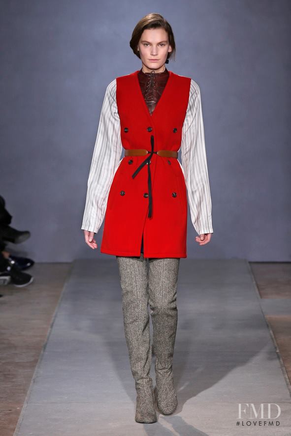 Lena Hardt featured in  the Maison Martin Margiela Défilé fashion show for Autumn/Winter 2014