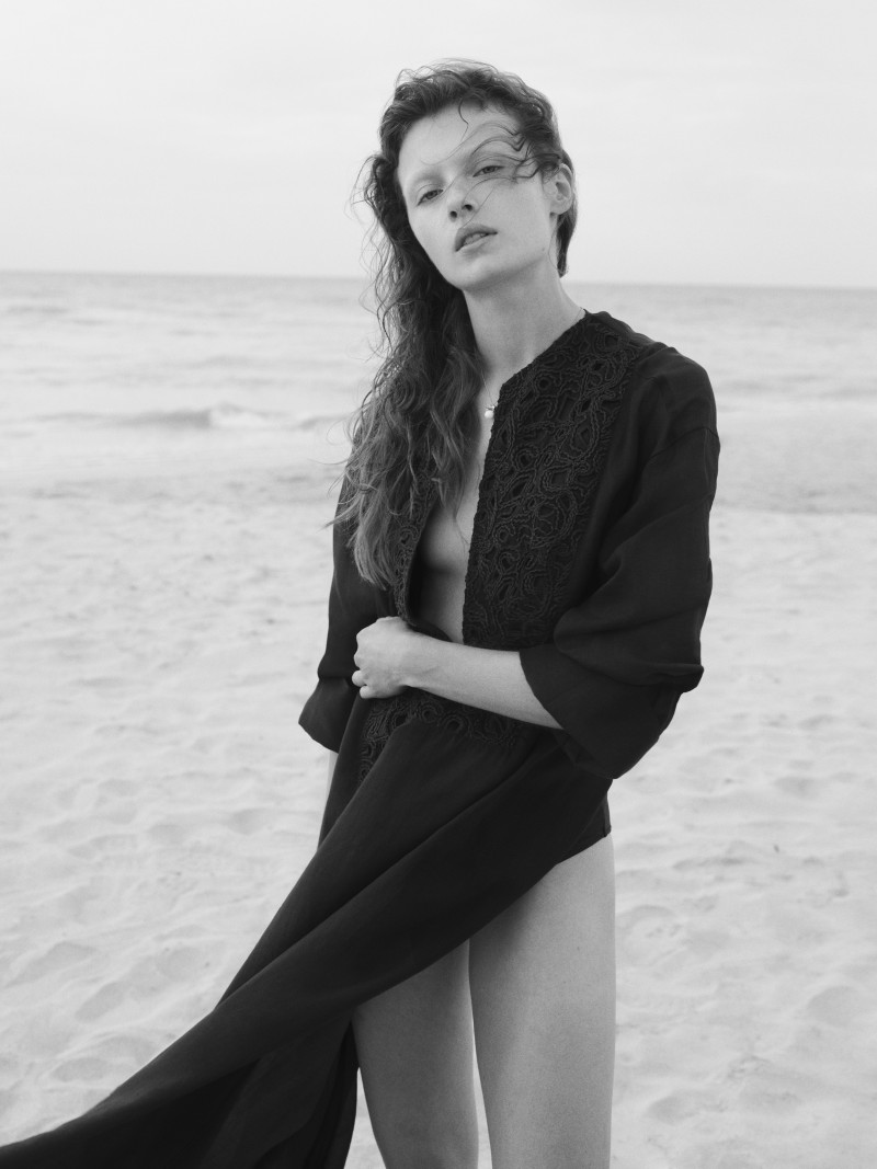 Alex Consani featured in  the H&M Summer 2025 advertisement for Summer 2025