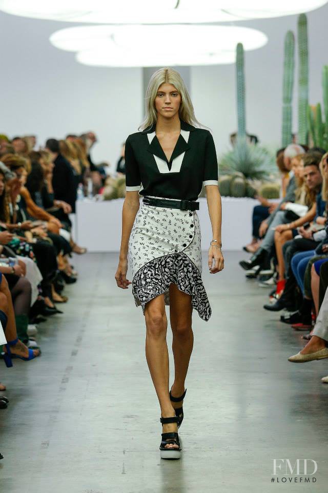 Devon Windsor featured in  the Iceberg fashion show for Spring/Summer 2015