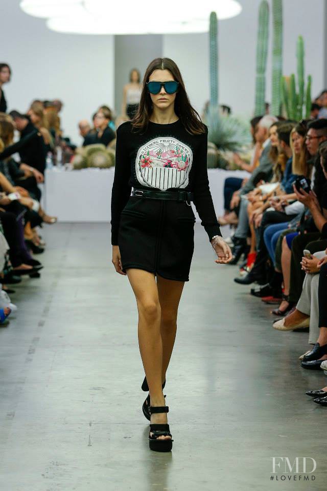 Vittoria Ceretti featured in  the Iceberg fashion show for Spring/Summer 2015