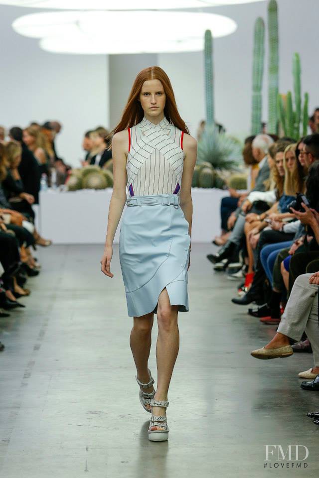Magdalena Jasek featured in  the Iceberg fashion show for Spring/Summer 2015