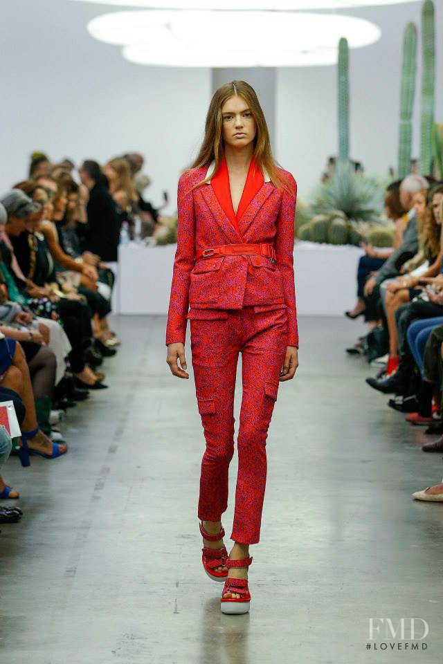 Emmy Rappe featured in  the Iceberg fashion show for Spring/Summer 2015