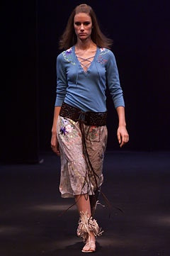 Clements Ribeiro fashion show for Spring/Summer 2002