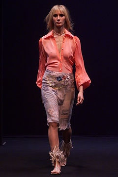 Clements Ribeiro fashion show for Spring/Summer 2002