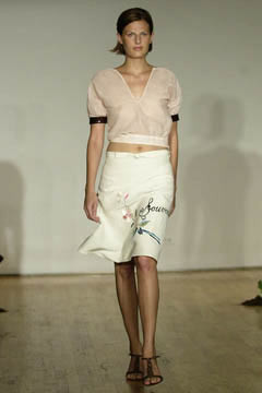 Cynthia Rowley fashion show for Spring/Summer 2002