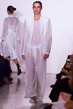 Donna Karan New York fashion show for Spring/Summer 2002