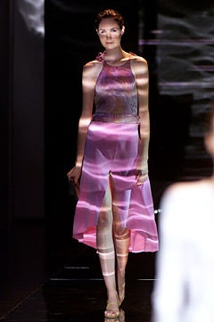 Giorgio Armani fashion show for Spring/Summer 2002