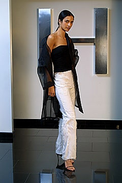 Halston fashion show for Spring/Summer 2002