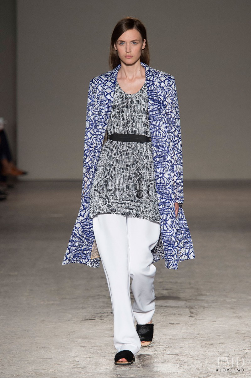 Stasha Yatchuk featured in  the Gabriele Colangelo fashion show for Spring/Summer 2015
