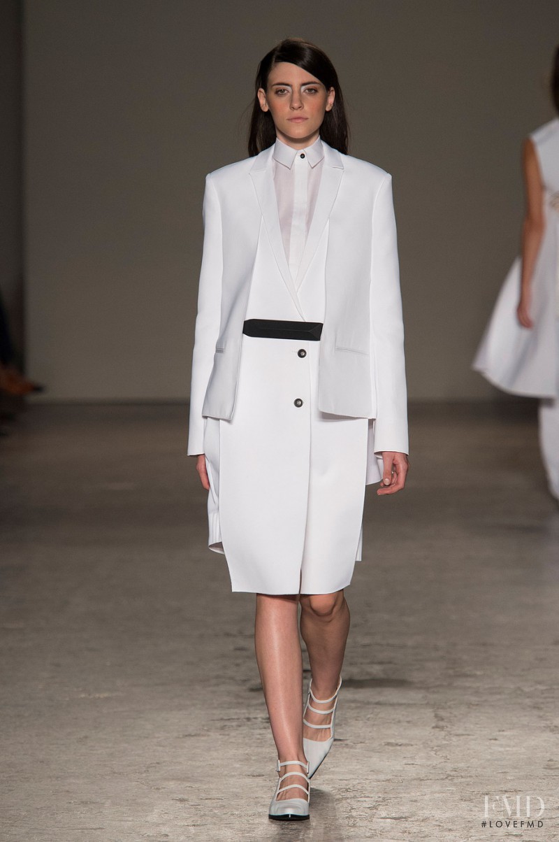 Serena Archetti featured in  the Gabriele Colangelo fashion show for Spring/Summer 2015