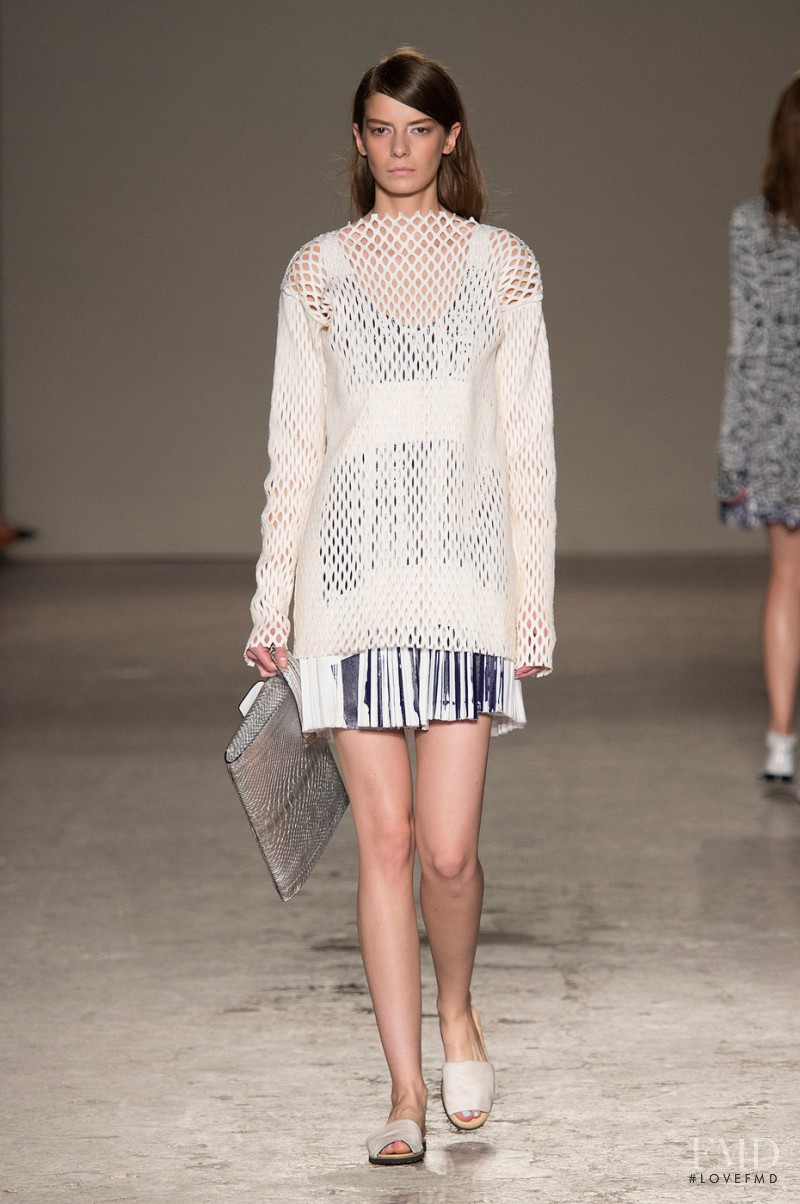 Dasha Denisenko featured in  the Gabriele Colangelo fashion show for Spring/Summer 2015