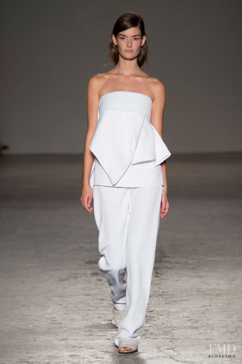 Ophélie Guillermand featured in  the Gabriele Colangelo fashion show for Spring/Summer 2015