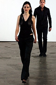 Helmut Lang fashion show for Spring/Summer 2002