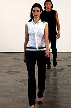 Helmut Lang fashion show for Spring/Summer 2002