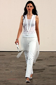 Helmut Lang fashion show for Spring/Summer 2002