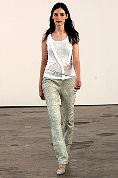 Helmut Lang fashion show for Spring/Summer 2002