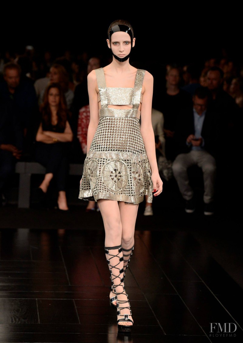 Yana Van Ginneken featured in  the Alexander McQueen fashion show for Spring/Summer 2015