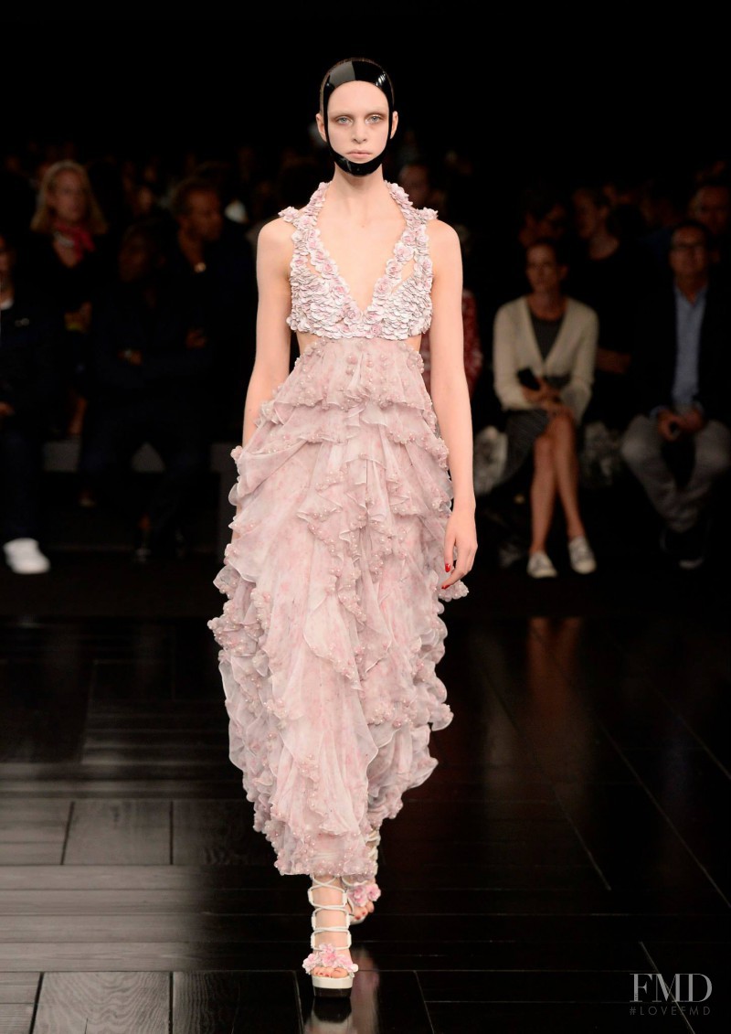 Hedvig Palm featured in  the Alexander McQueen fashion show for Spring/Summer 2015