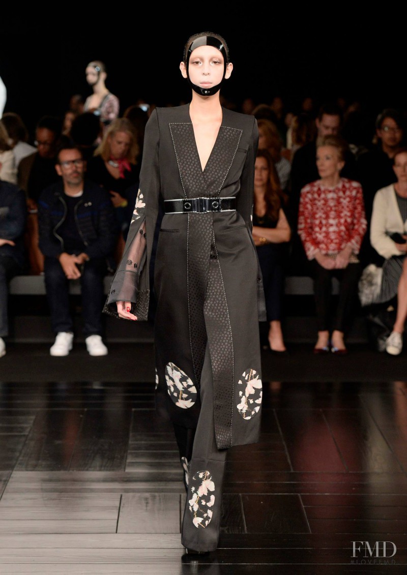 Issa Lish featured in  the Alexander McQueen fashion show for Spring/Summer 2015