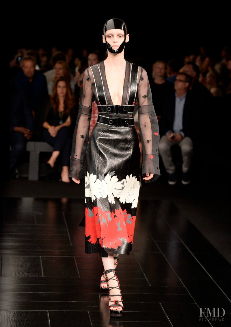 Kremi Otashliyska featured in  the Alexander McQueen fashion show for Spring/Summer 2015