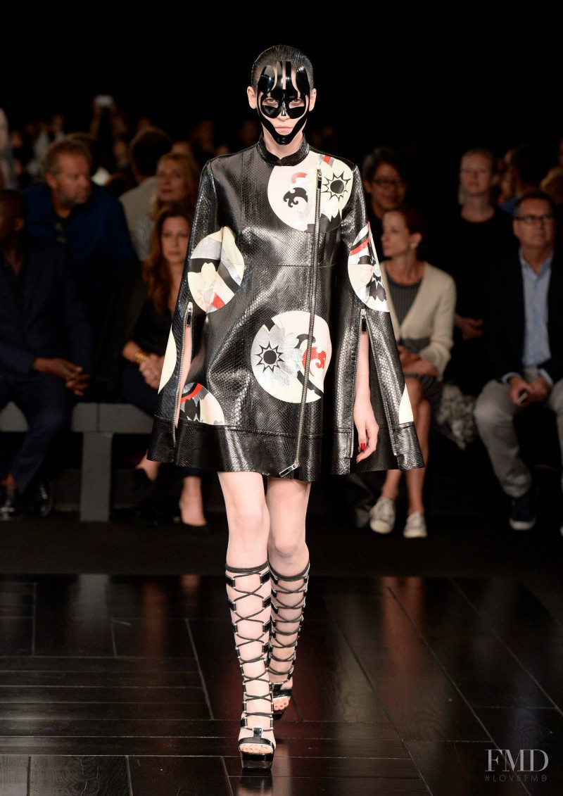 Serena Archetti featured in  the Alexander McQueen fashion show for Spring/Summer 2015