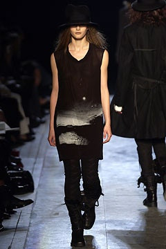 Ann Demeulemeester fashion show for Autumn/Winter 2003