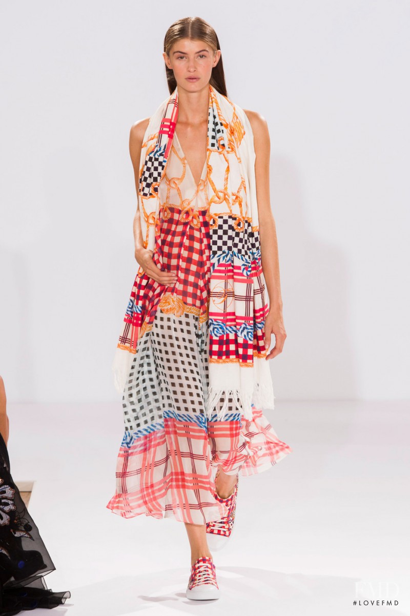Augusta Beyer Larsen featured in  the Temperley London fashion show for Spring/Summer 2015