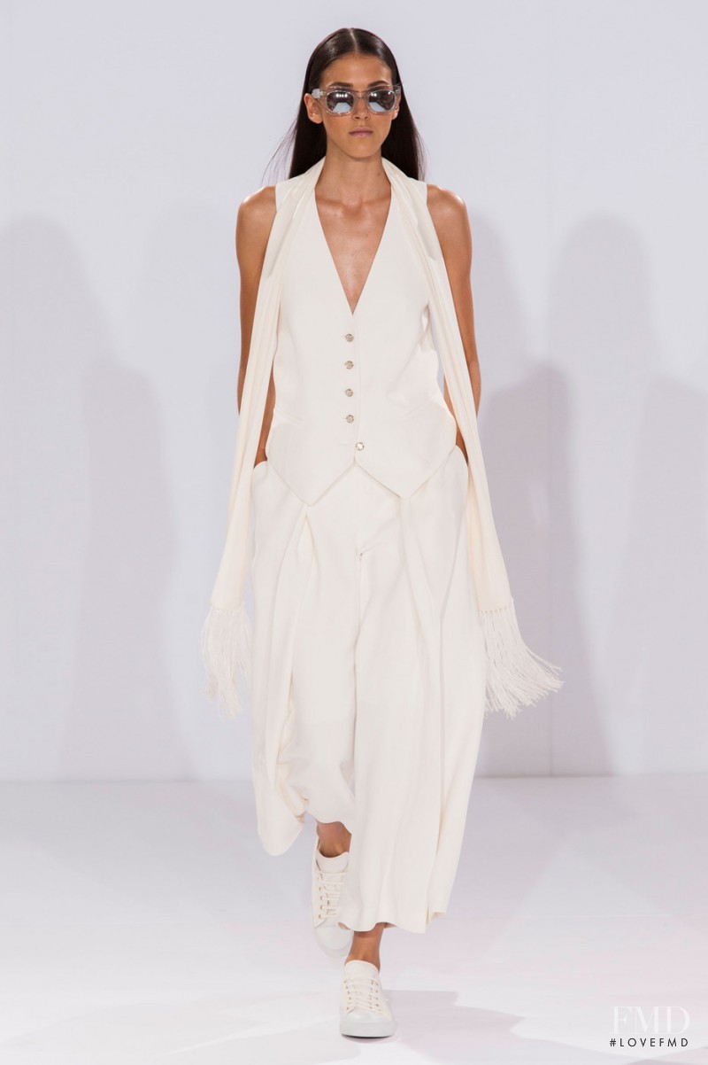 Ana Buljevic featured in  the Temperley London fashion show for Spring/Summer 2015