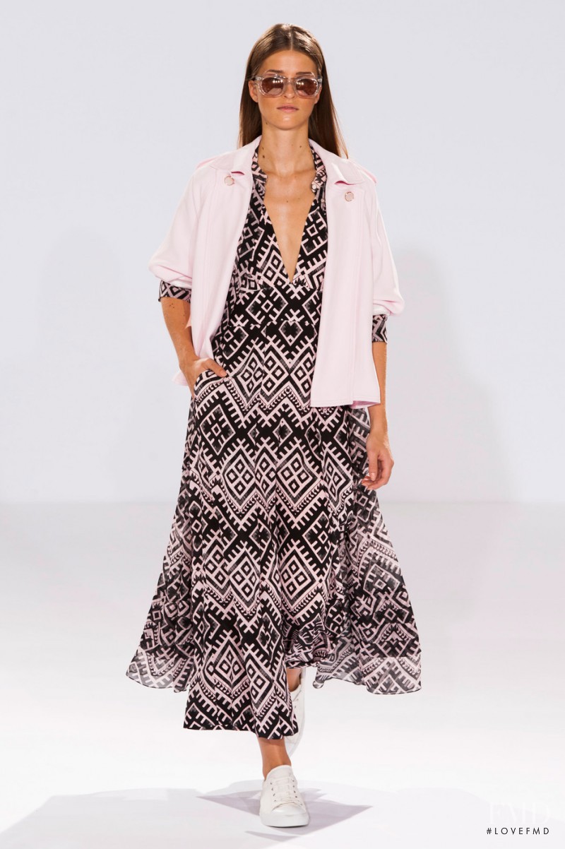 Regitze Harregaard Christensen featured in  the Temperley London fashion show for Spring/Summer 2015