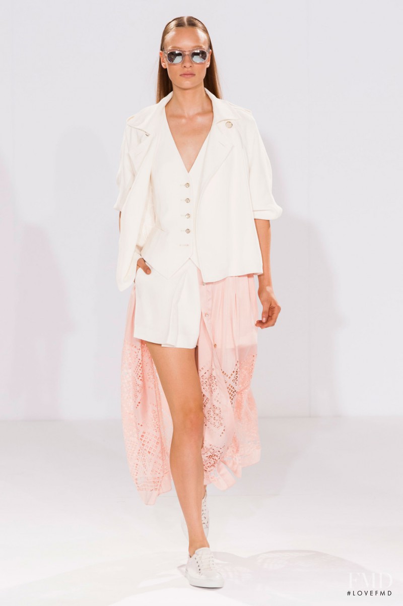 Charlotte Kay featured in  the Temperley London fashion show for Spring/Summer 2015