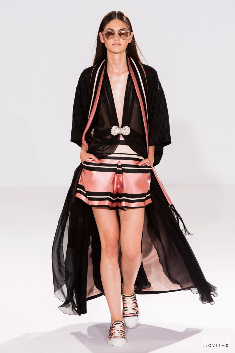 Oli Donoso featured in  the Temperley London fashion show for Spring/Summer 2015