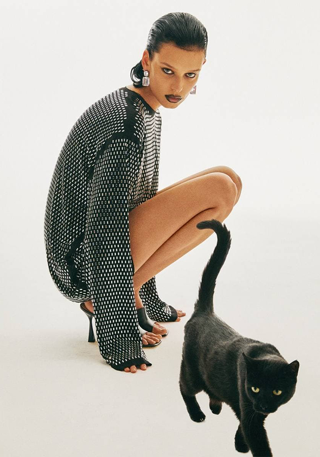Maria Keidj featured in  the Sashaverse advertisement for Autumn/Winter 2022